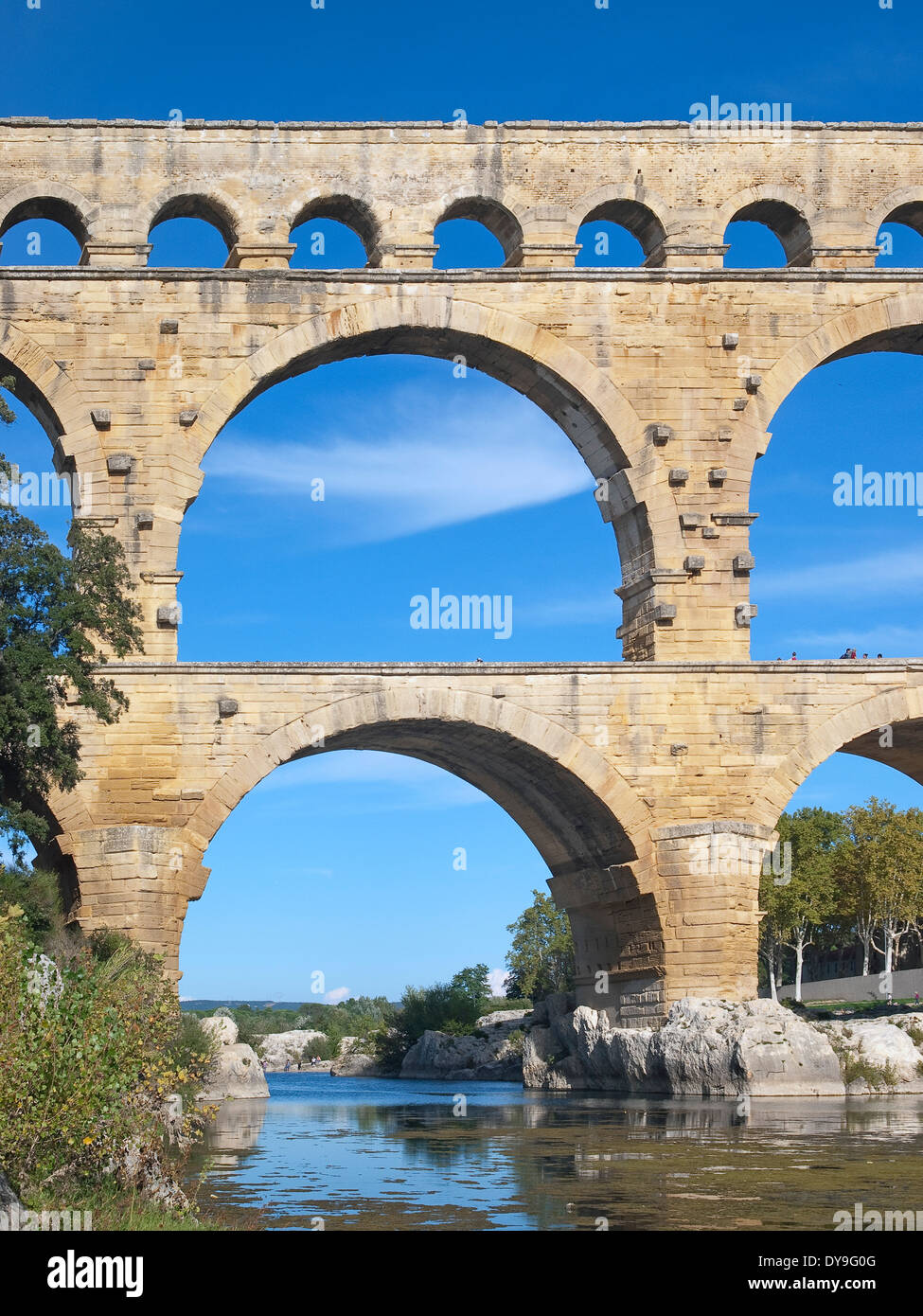Pont du Gard, France, Europe Banque D'Images