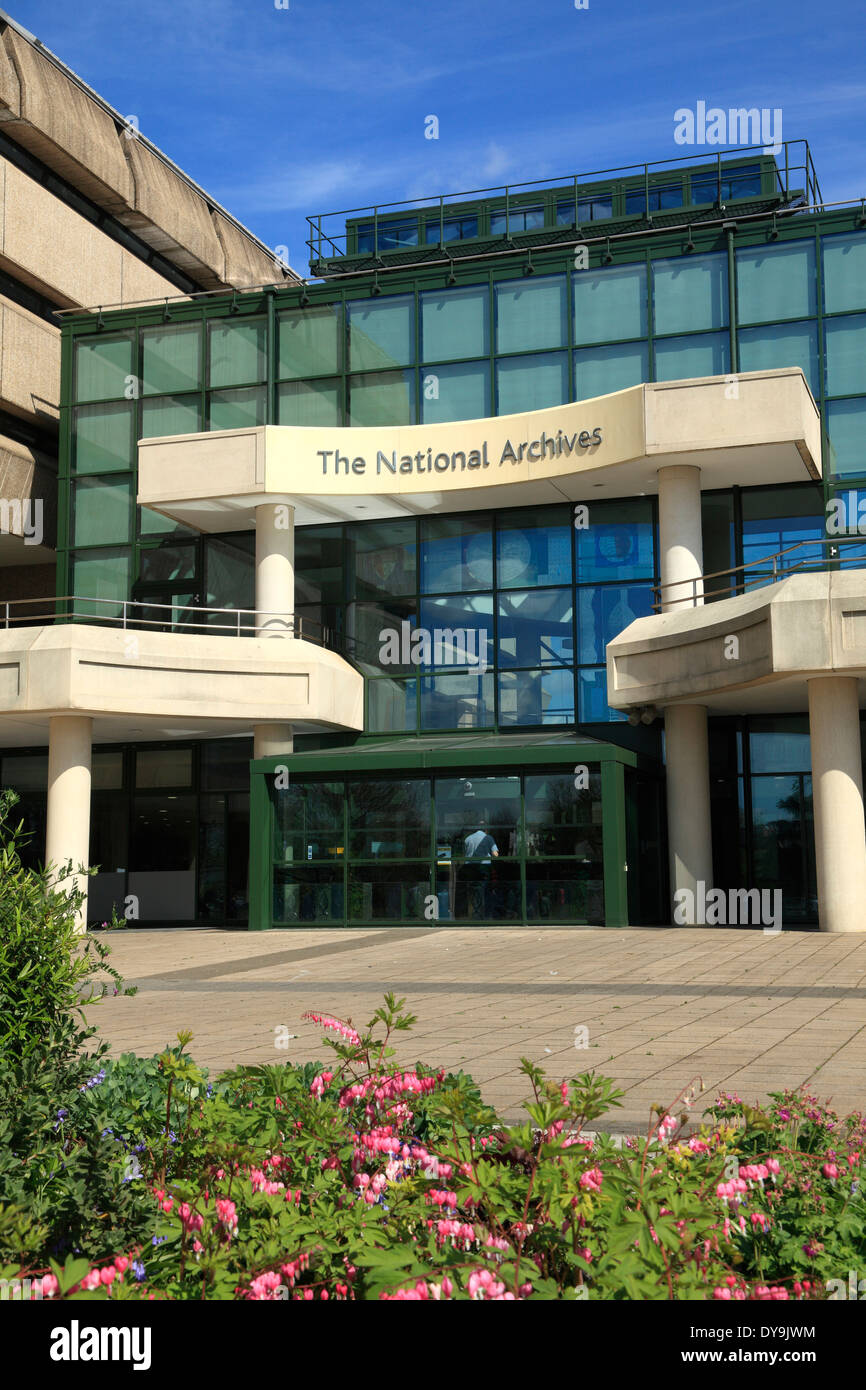 L'édifice des Archives nationales de Kew à Londres UK Banque D'Images