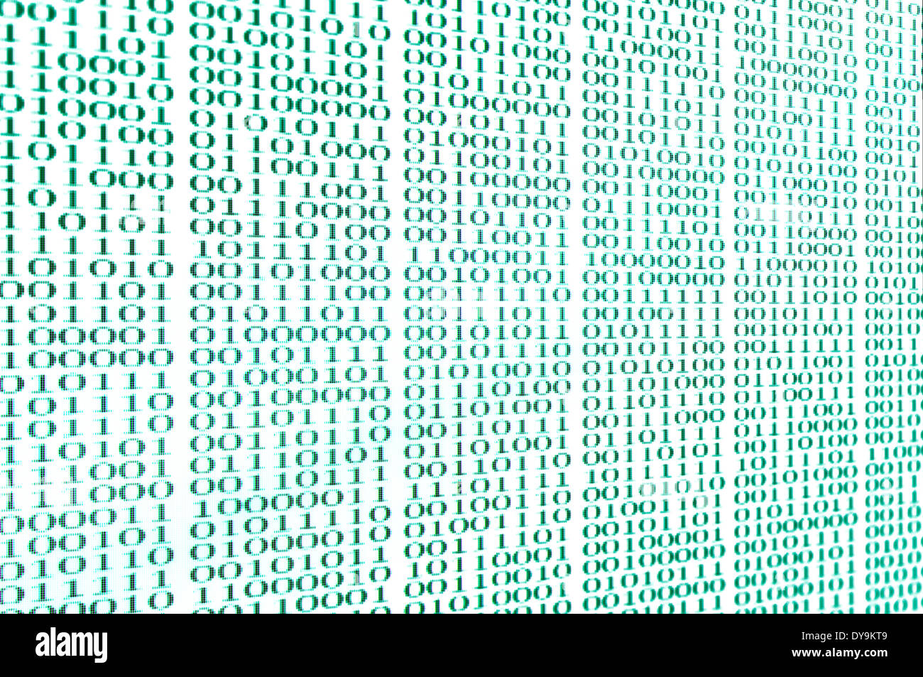 Binary code screen Banque de photographies et d’images à haute ...