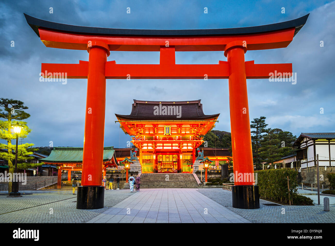 Fushimi Inari Taisha à Kyoto, au Japon. Banque D'Images