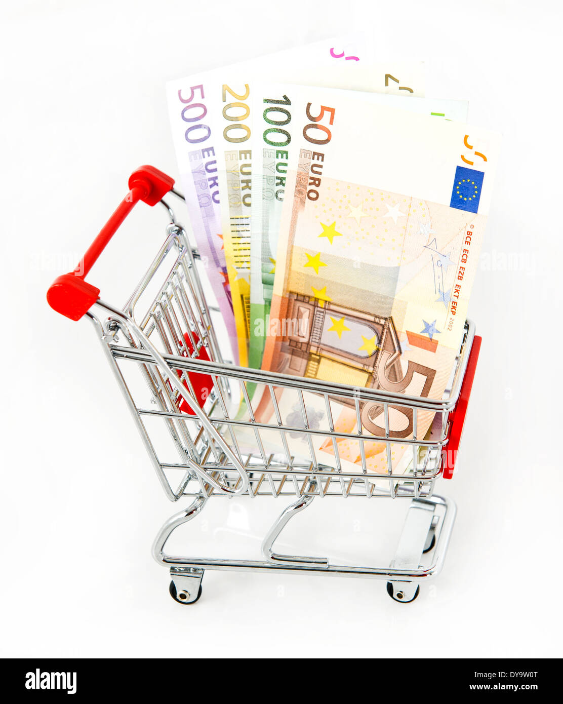 Concept de l'argent en euro. Banque D'Images