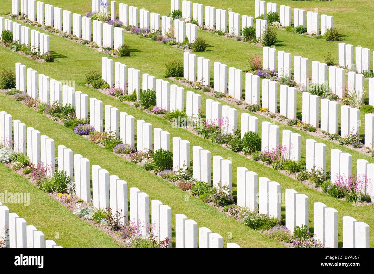 La France, Pas de Calais. Cimetière militaire d'Etaples, contient 10 771 sépultures du Commonwealth de la Seconde Guerre mondiale 1 Banque D'Images