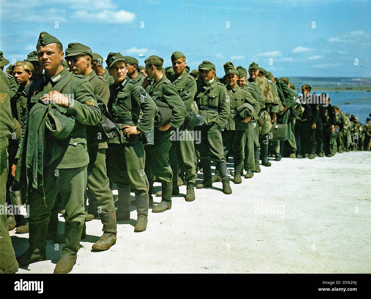 Historique de la Deuxième Guerre mondiale Seconde Guerre mondiale Guerre mondiale Seconde Guerre mondiale l'opération Overlord Overlord invasion nazie des prisonniers allemands, National-socialiste Banque D'Images