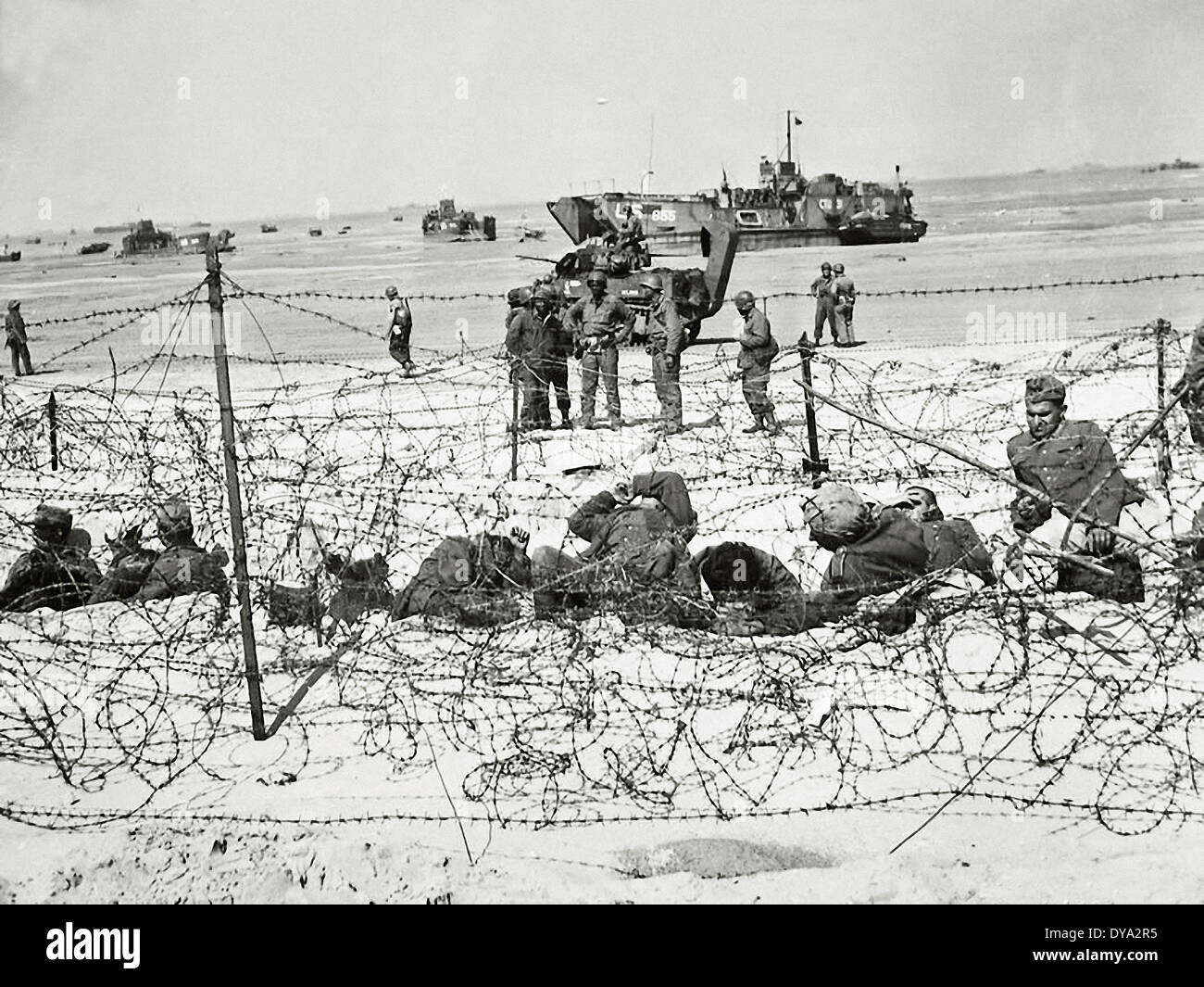 Historique de la Deuxième Guerre mondiale Seconde Guerre mondiale Guerre mondiale Seconde Guerre mondiale l'opération Overlord Overlord invasion nazi allemand national-socialiste des prisonniers, Banque D'Images