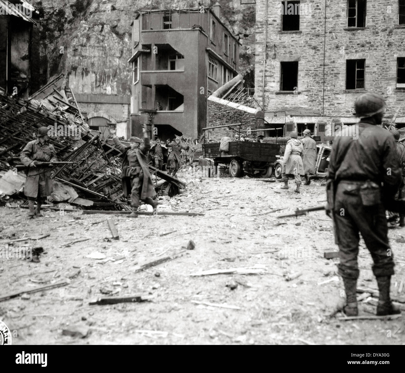 Historique de la Deuxième Guerre mondiale Seconde Guerre mondiale Guerre mondiale Seconde Guerre mondiale l'opération Overlord Overlord invasion militaire des soldats allemands nazis prouver Nati Banque D'Images
