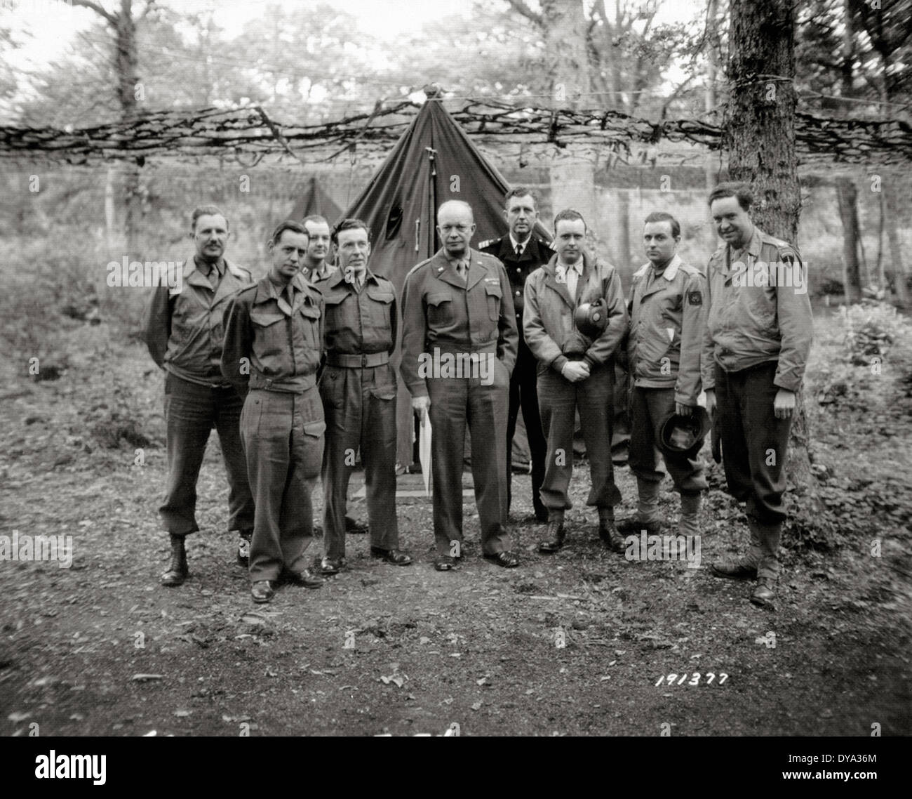 Historique de la Deuxième Guerre mondiale Seconde Guerre mondiale Guerre mondiale Seconde Guerre mondiale l'opération Overlord Overlord invasion général Eisenhower camp Portsmout Affûteur Banque D'Images