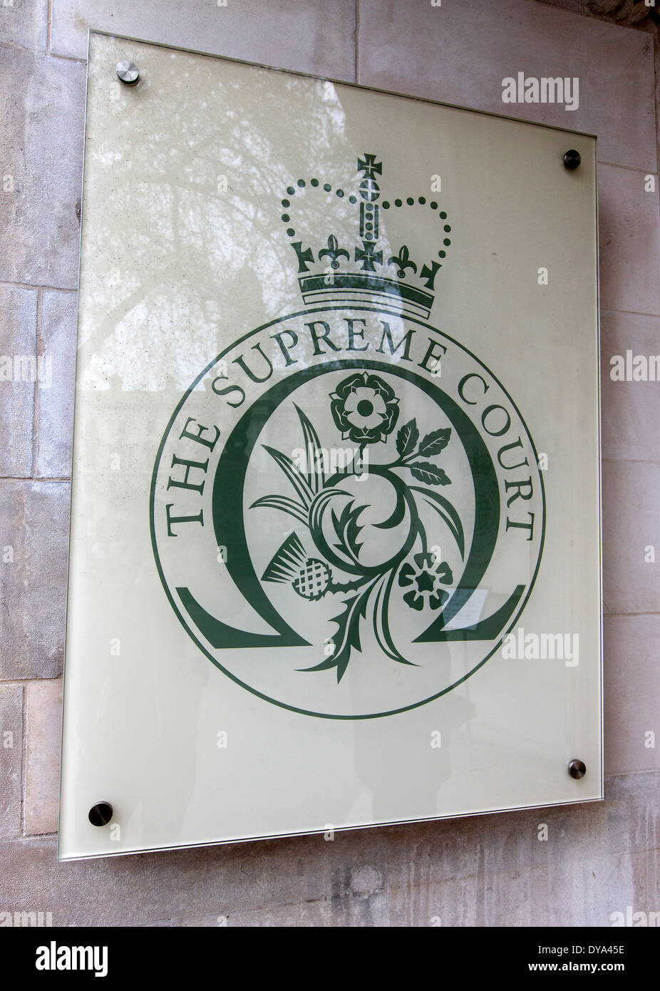 La Cour suprême cour d'appel finale en place du Parlement de Londres. Banque D'Images