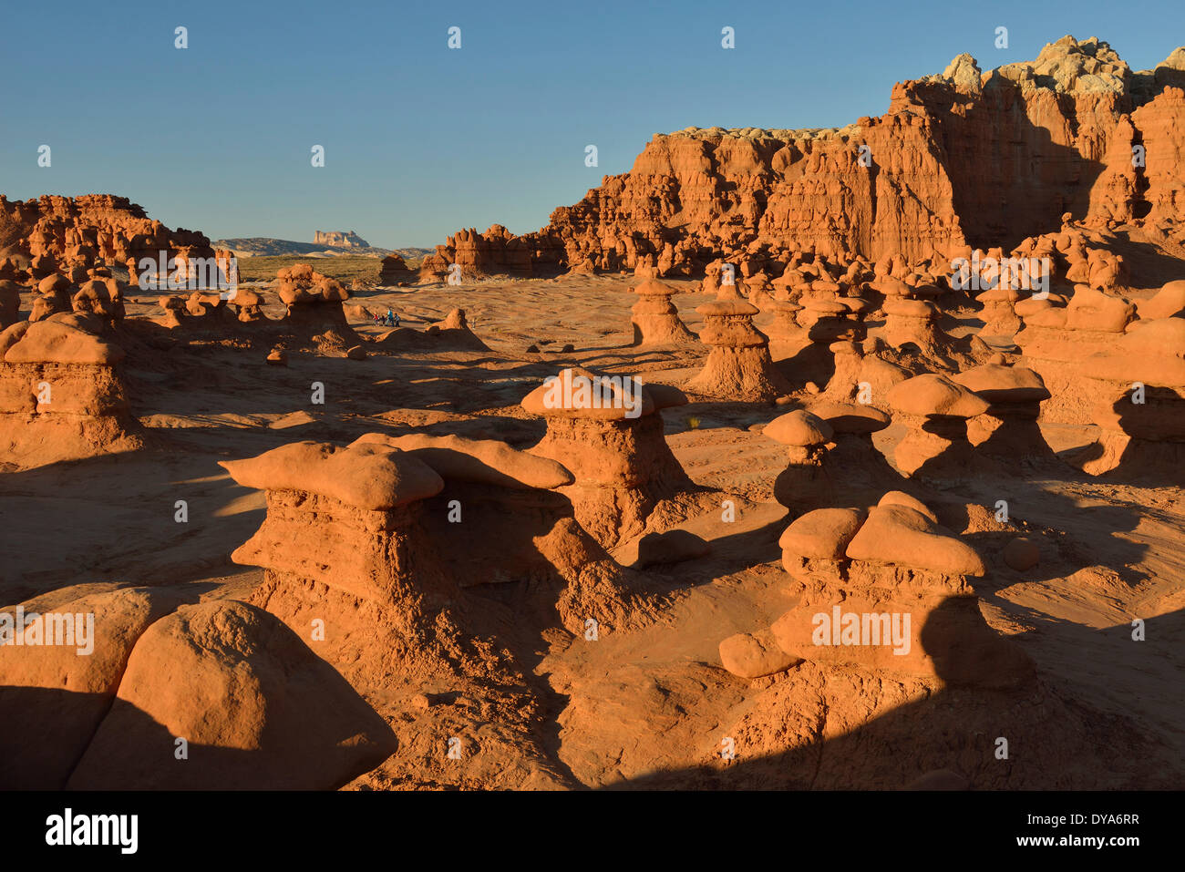 États-unis d'Amérique États-unis Utah Colorado Plateau sud de Goblin Valley State Park San Rafael Hoodoo Reef rocks paysage panorama Banque D'Images