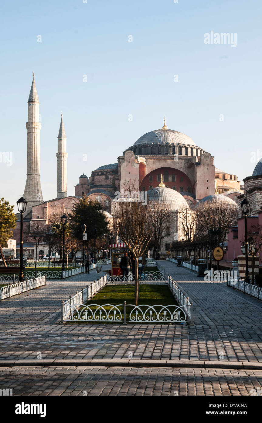 Vue sur la Mosquée bleue en sultanahmed à Istanbul, Turquie Banque D'Images