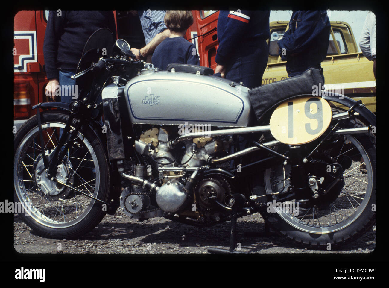 La SJA 1939 Sammy Miller V4 500cc Grand Prix racer, 1 de seulement 2 jamais construit Banque D'Images