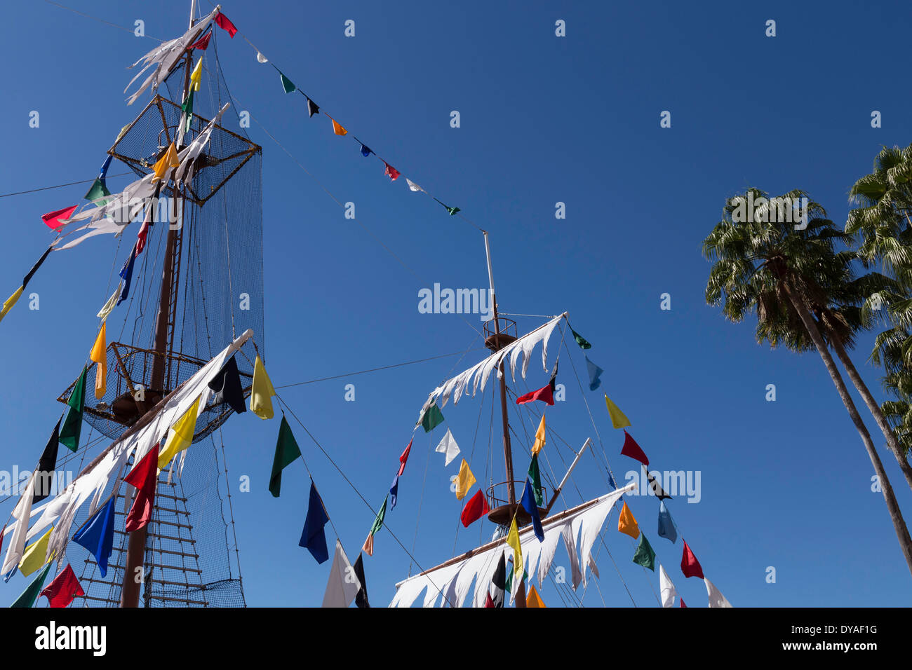 Jose Gasparilla Pirate Ship, Tampa, États-Unis Banque D'Images