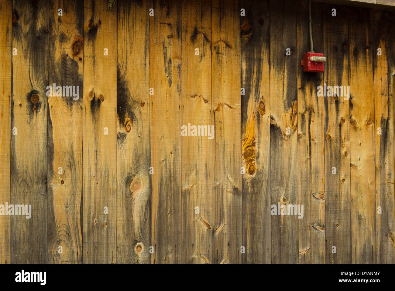 mur en bois Banque D'Images