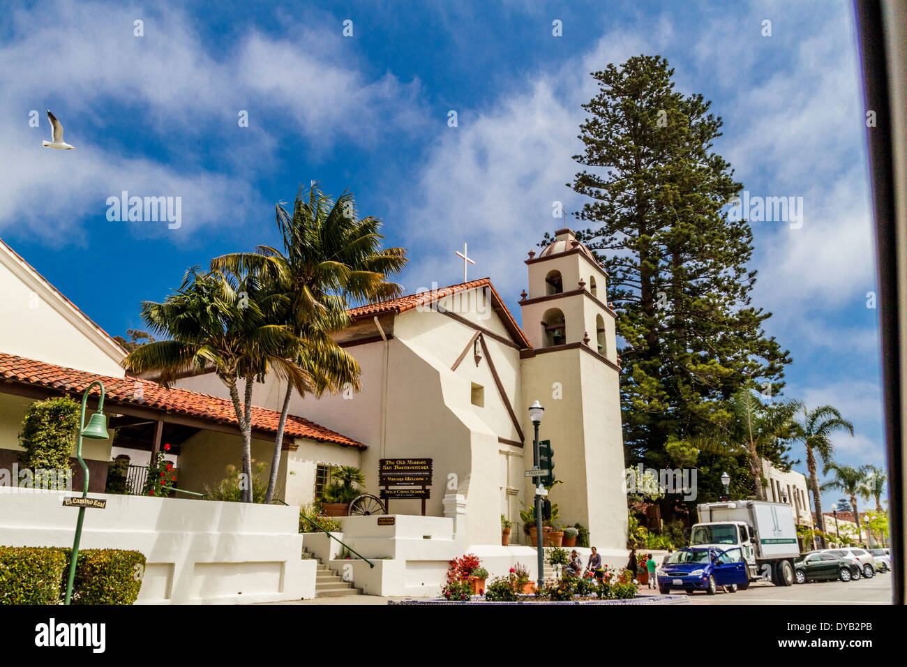 Mission San Buenaventura de Ventura en Californie Banque D'Images