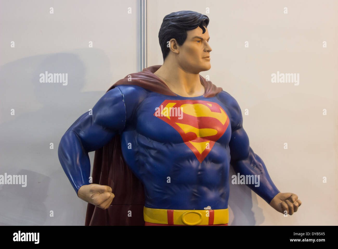 Statue de Superman, Marvel superheroe Banque D'Images