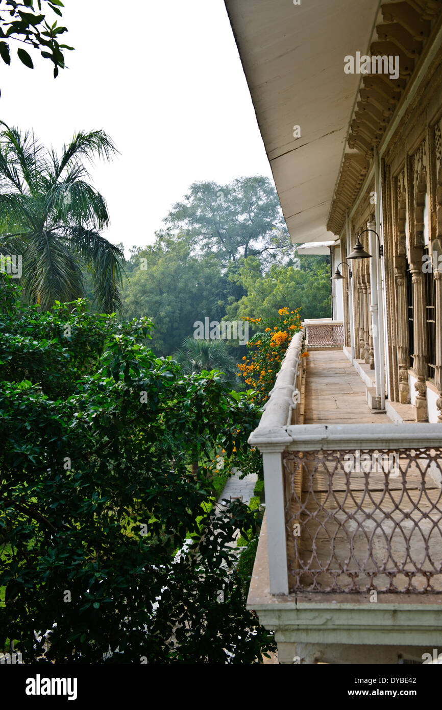 Usha kiran palace guest house du palais jai vilas,à l'origine propriété de luxe taj usha kiran Palace hotel, le Madhya Pradesh, Inde centrale Banque D'Images