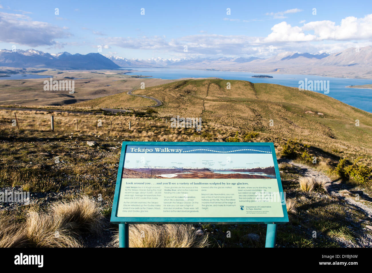 Introduction de Tekapo Passerelle, Nouvelle-Zélande Banque D'Images