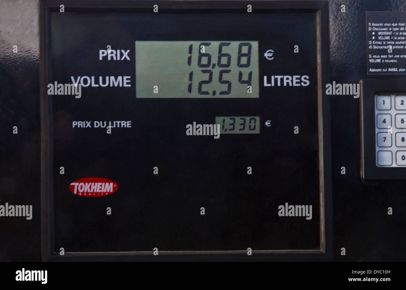 Prix du gaz naturel à St Maarten Banque D'Images