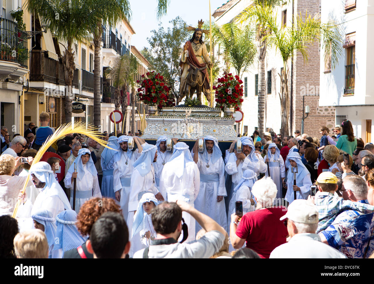 Domingo de Ramos - Dimanche des Rameaux, Almuneca, Espagne Banque D'Images