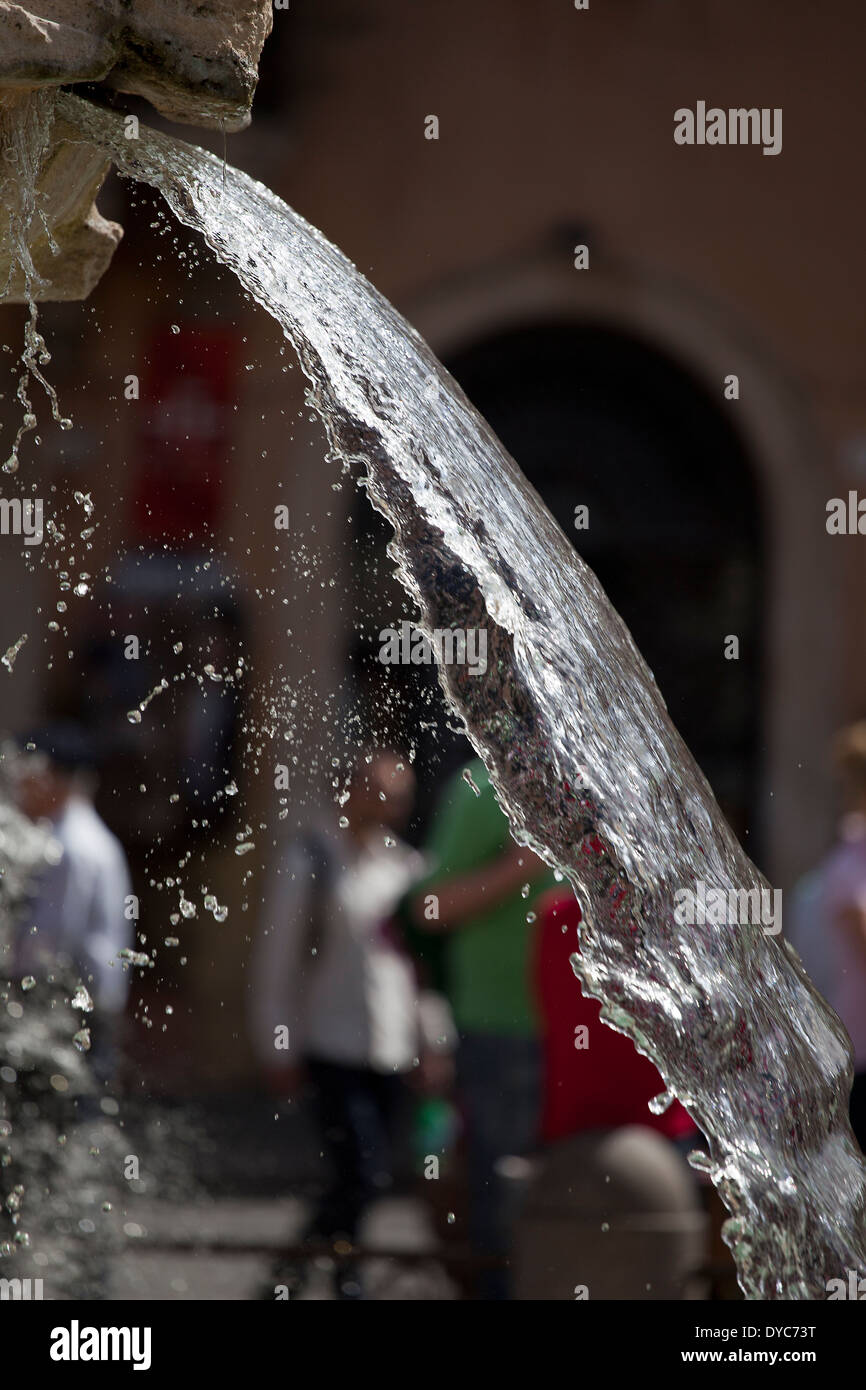 Détail de la fontaine de la Piazza Navona, Rome, Italie Banque D'Images