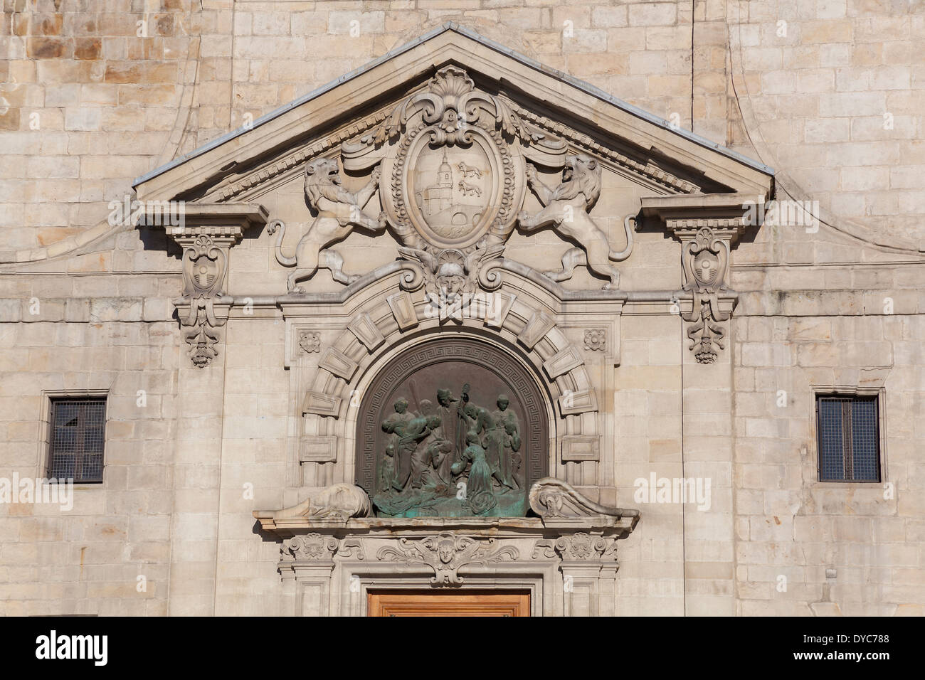 Église de San Nicolas, Bilbao, Biscaye, Pays Basque, Espagne Banque D'Images