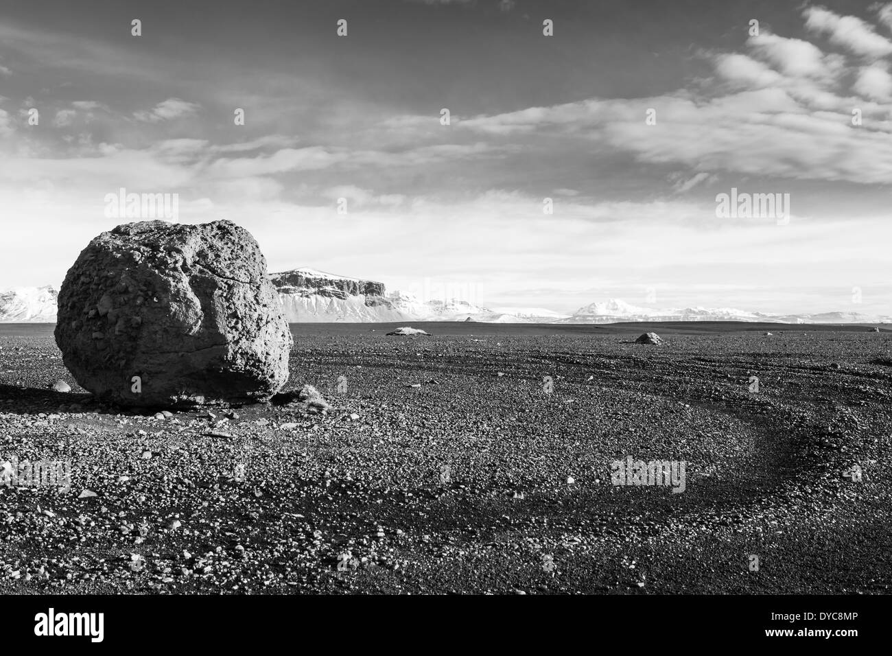 Plage de paysage lunaire Banque D'Images