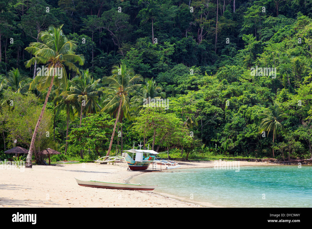Philippines, Palawan, Port Barton, Turtle Bay Banque D'Images