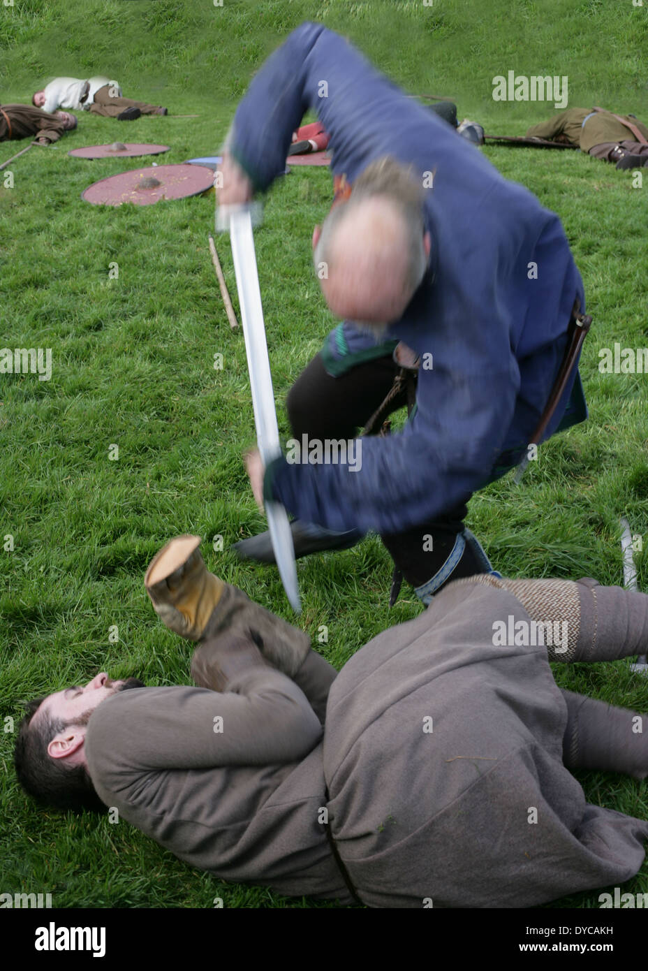 De reconstitution Viking. Killaloe, Irlande Banque D'Images