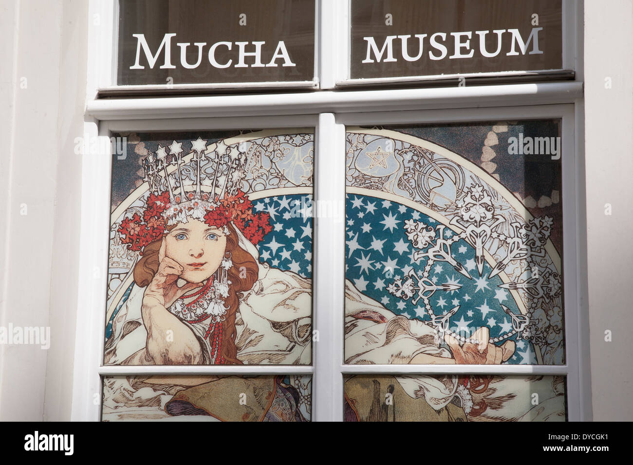 Musée Mucha, Prague, République Tchèque Banque D'Images