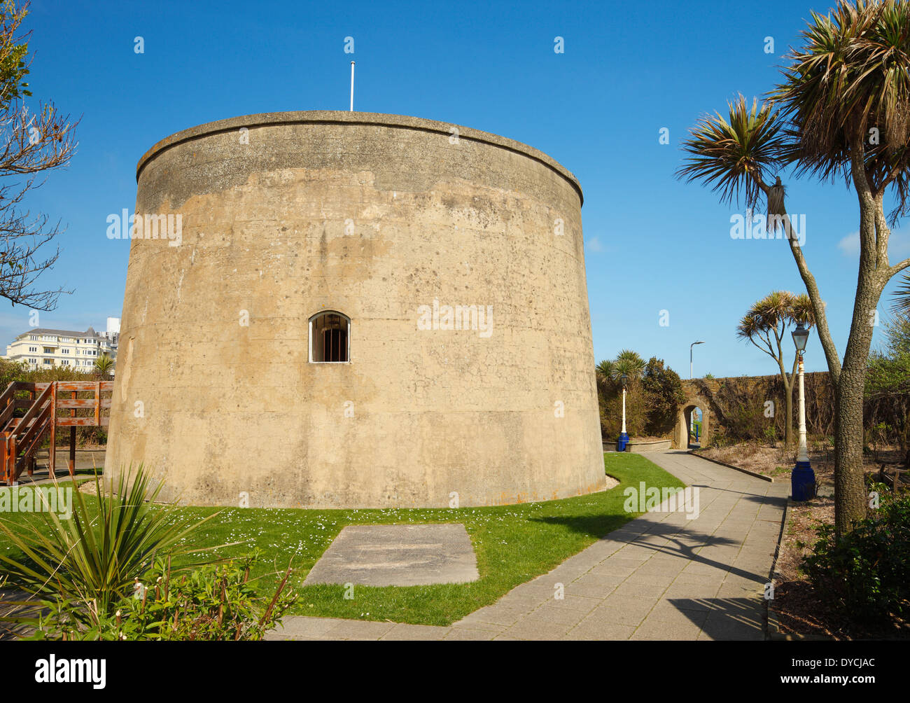 Tiens, la tour ou la tour Martello no 73, Eastbourne. Banque D'Images