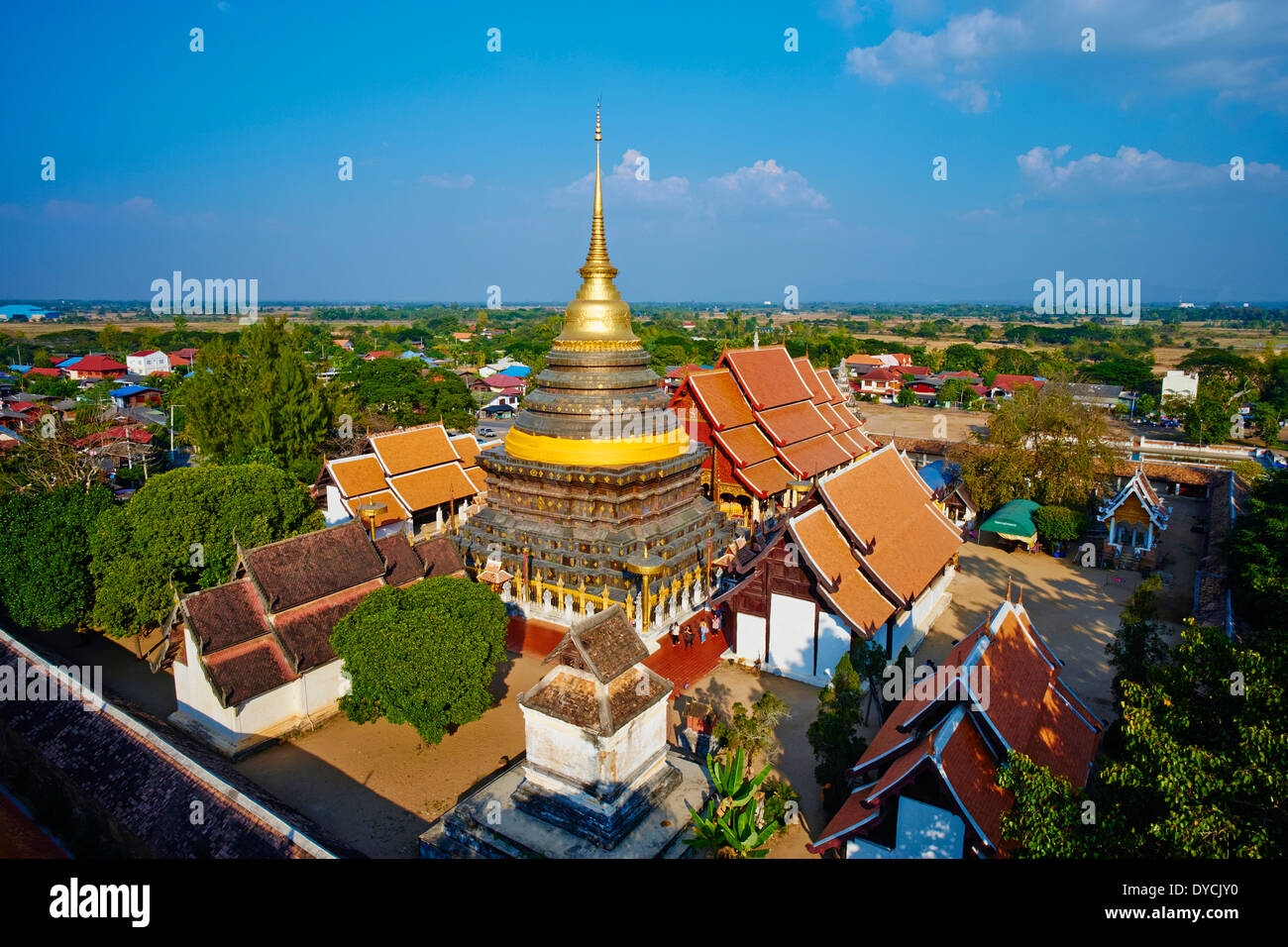 La Thaïlande, Lampang, Wat Phra That Lampang Luang Banque D'Images
