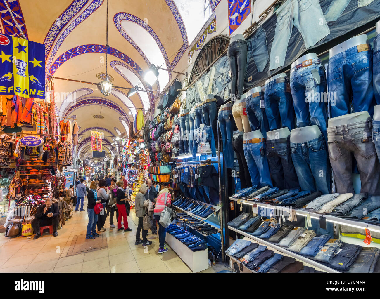 Le Grand Bazar (Kapaliçarsi), Istanbul, Turquie Banque D'Images