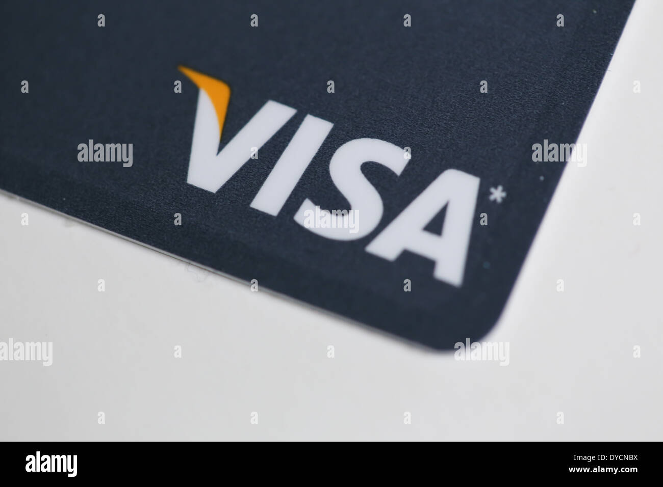 Logo de cartes de crédit VISA Banque D'Images