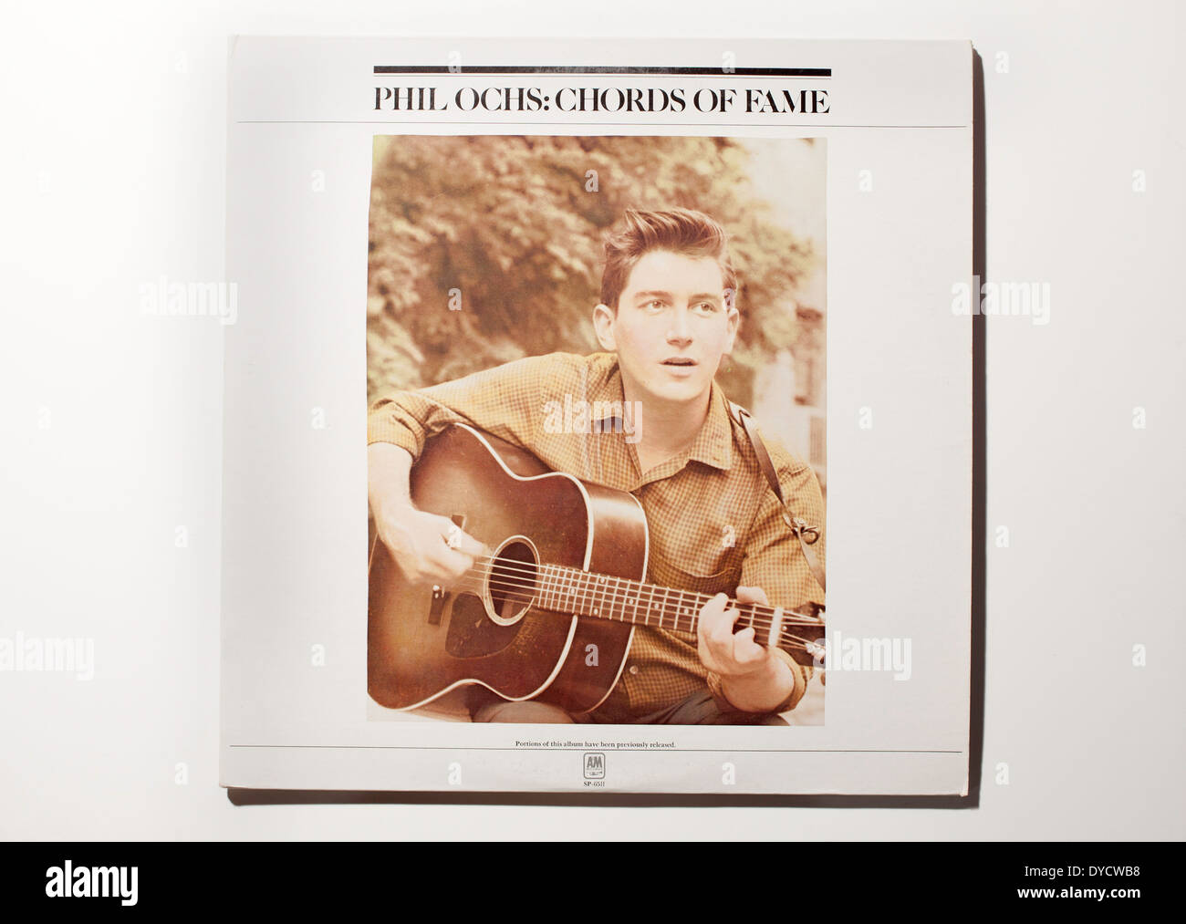 Vintage double record couverture de l'album du chanteur Phil Ochs Banque D'Images