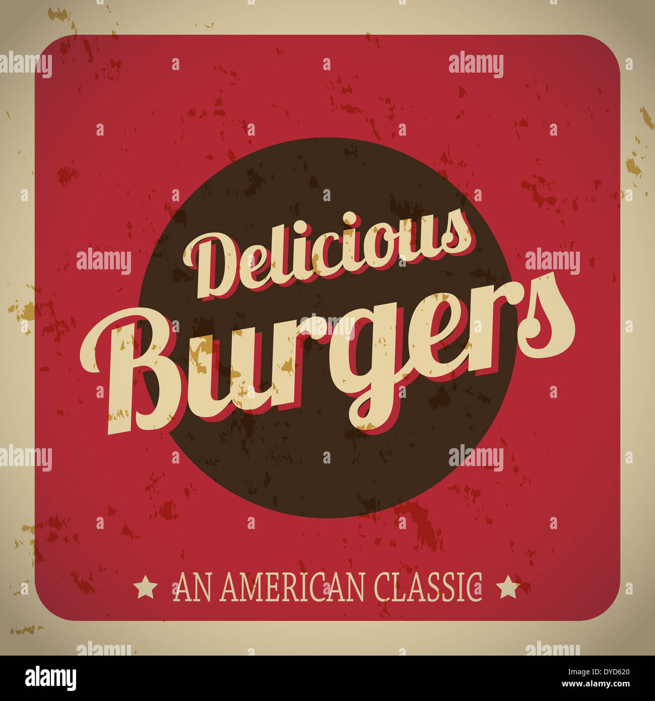 Délicieux hamburgers Shop Banque D'Images