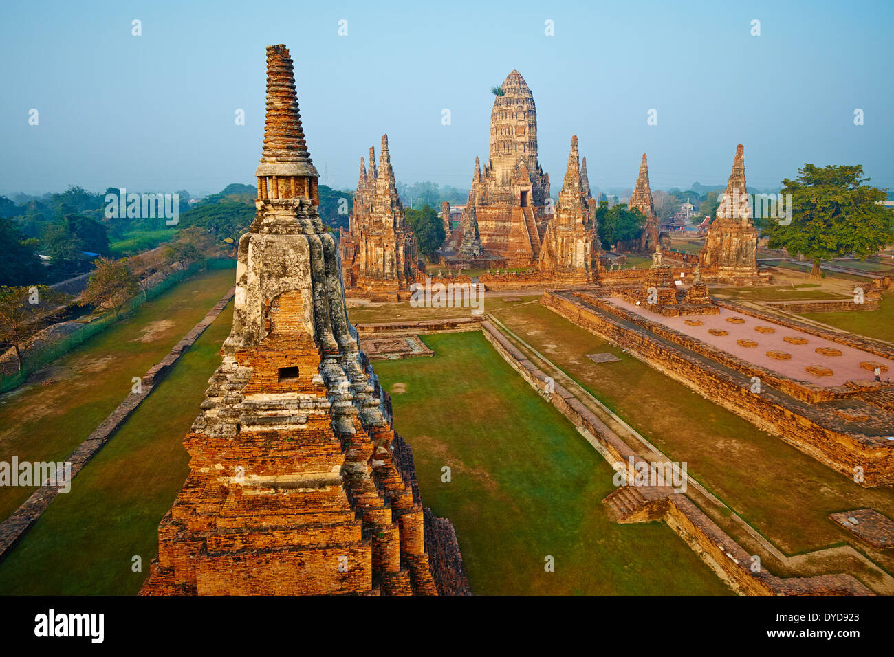 La Thaïlande, Ayutthaya, Ayutthaya Historical Park, Wat Chai Wattanaram Banque D'Images