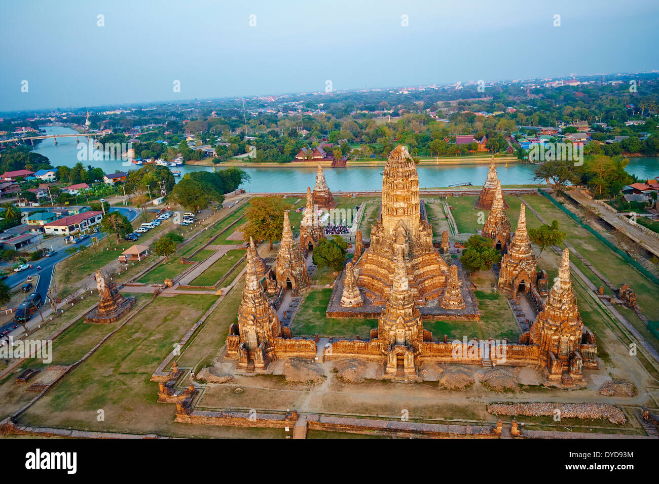 La Thaïlande, Ayutthaya, Ayutthaya Historical Park, Wat Chai Wattanaram Banque D'Images