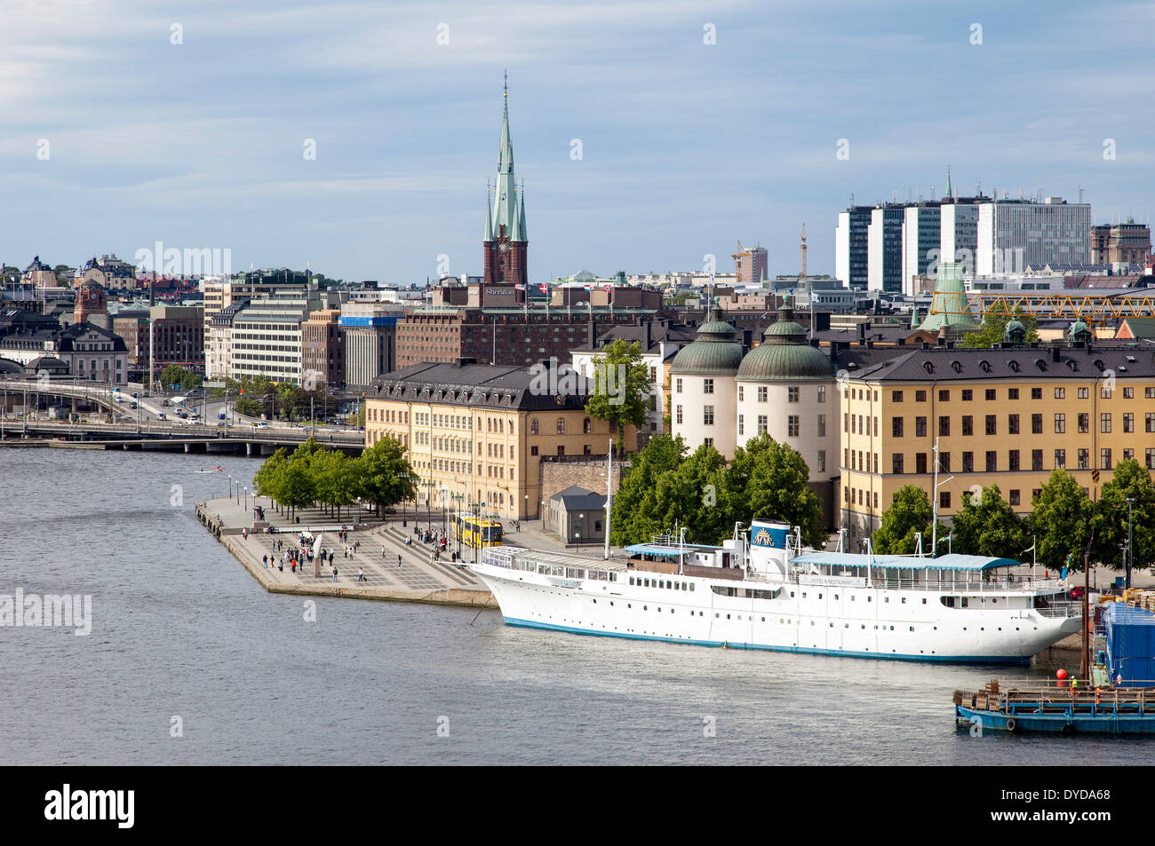 L'île de Riddarholmen, Stockholm palais historiques, maintenant utilisé comme tribunaux, Riddarholmen, Stockholm, Stockholm ou Uppsala län Banque D'Images