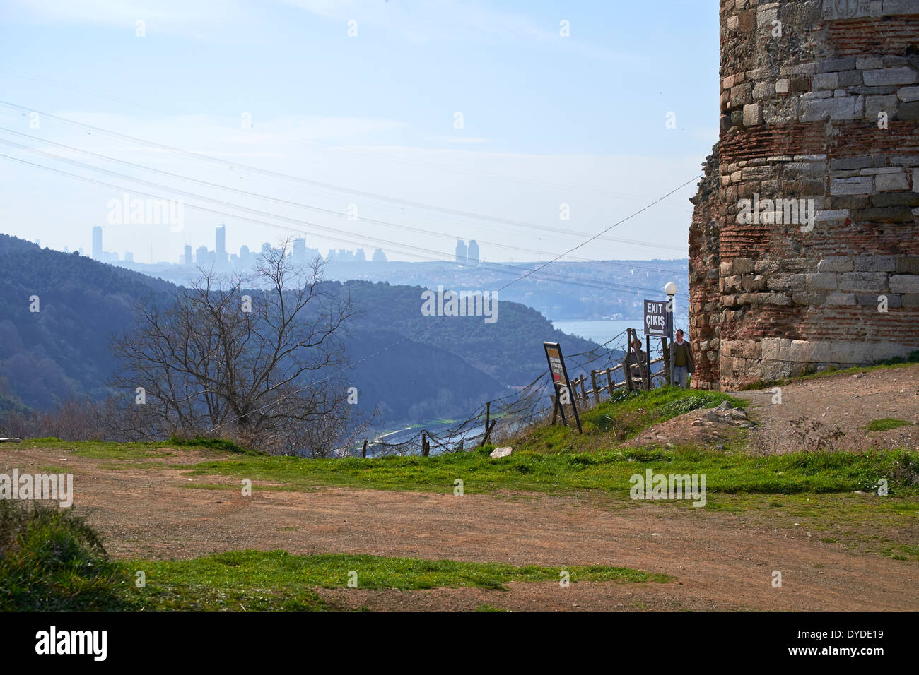 Yoros Castle, Bosphore Anadolu Kavagi, côté anatolien, Istanbul Turquie. Banque D'Images