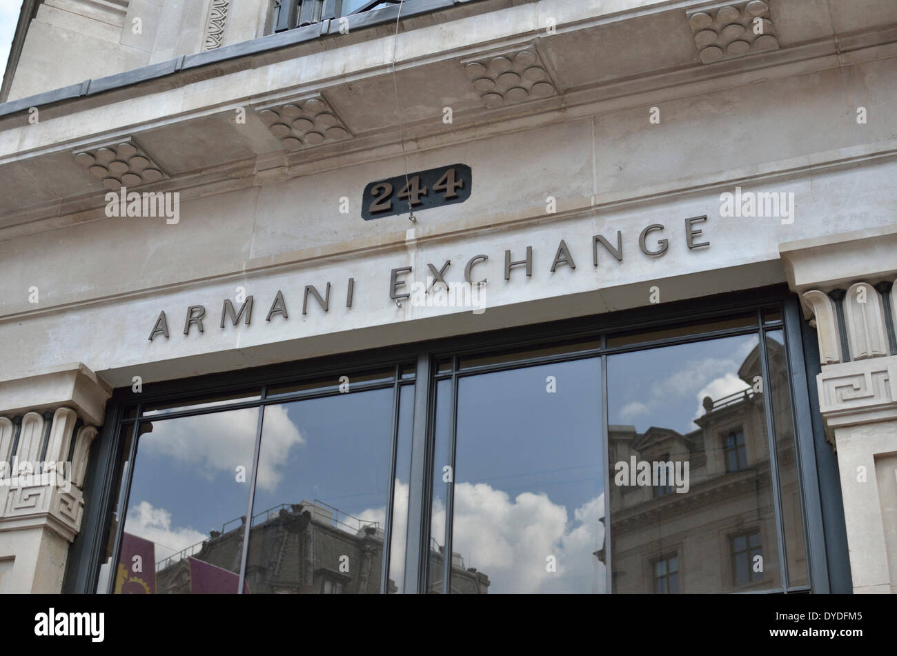 Armani Exchange fashion store. Banque D'Images