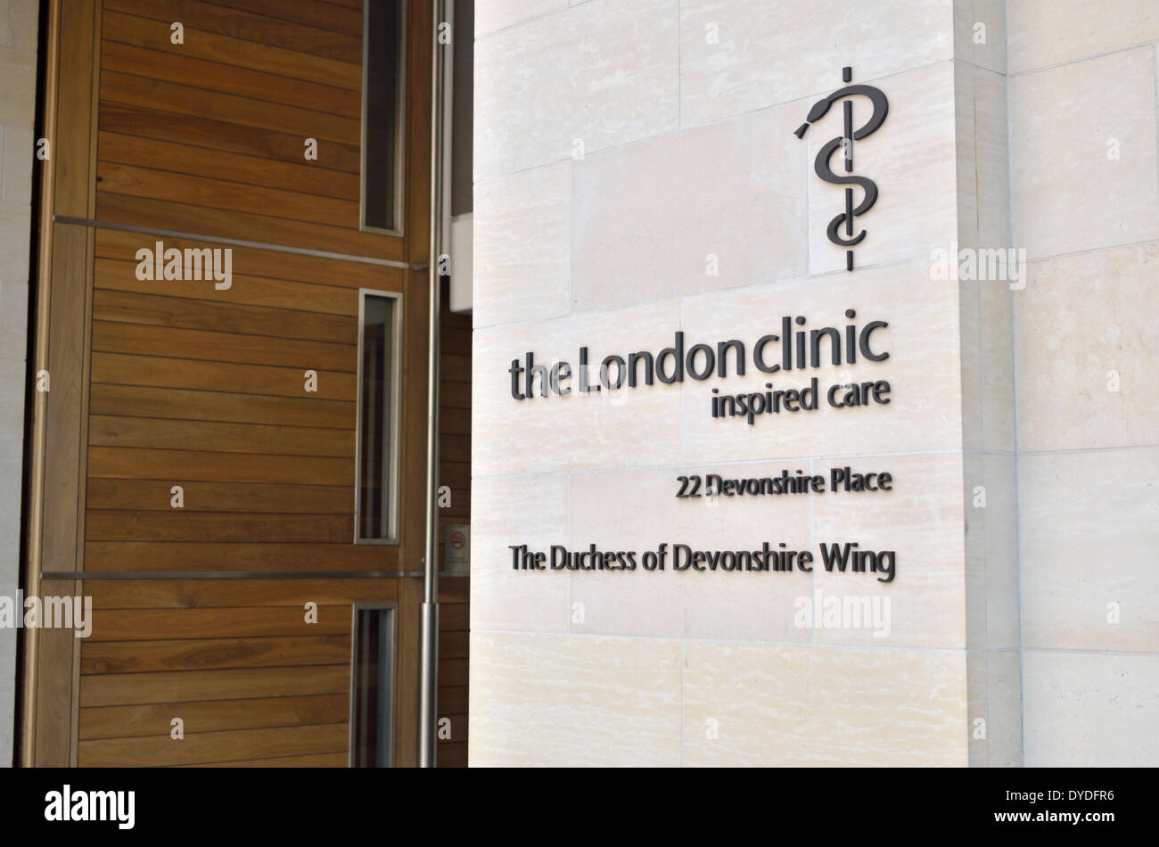 La London Clinic duchesse de Devonshire Wing hôpital privé. Banque D'Images