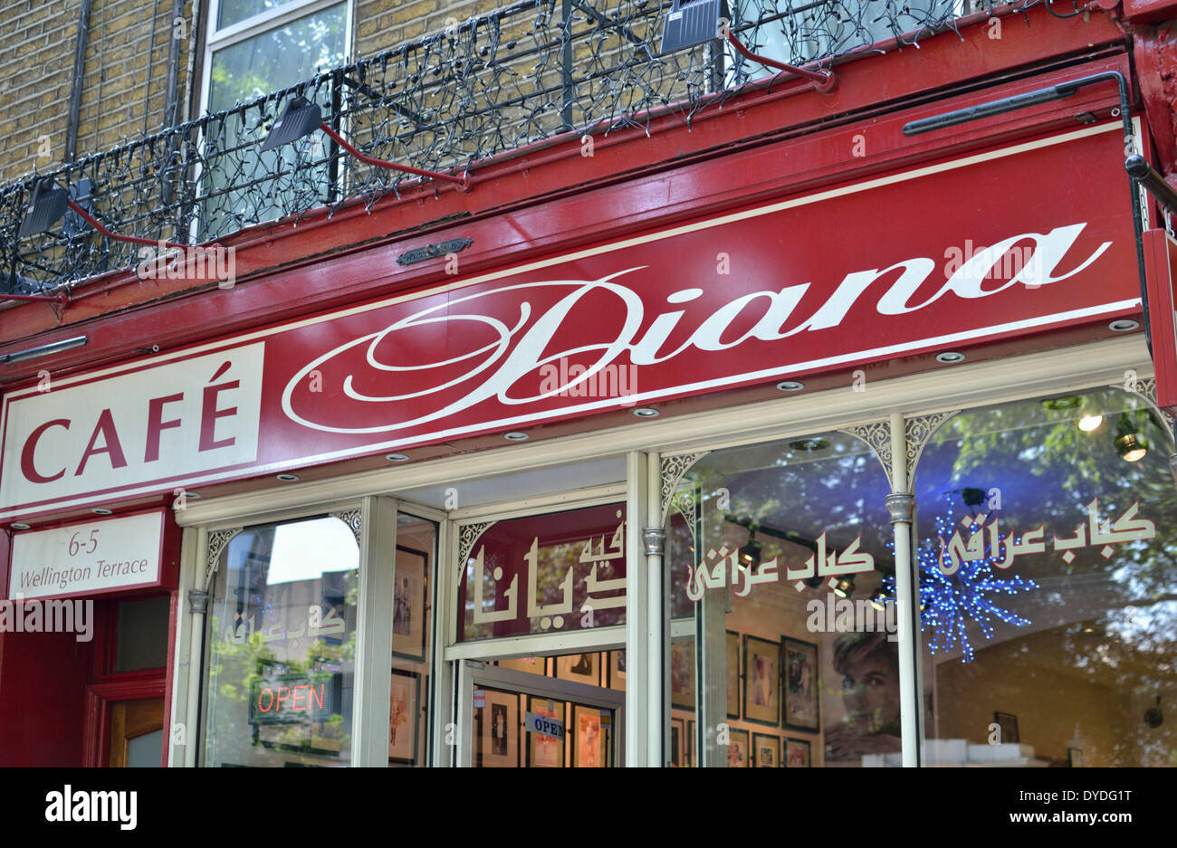 Diana Cafe à Bayswater Road. Banque D'Images