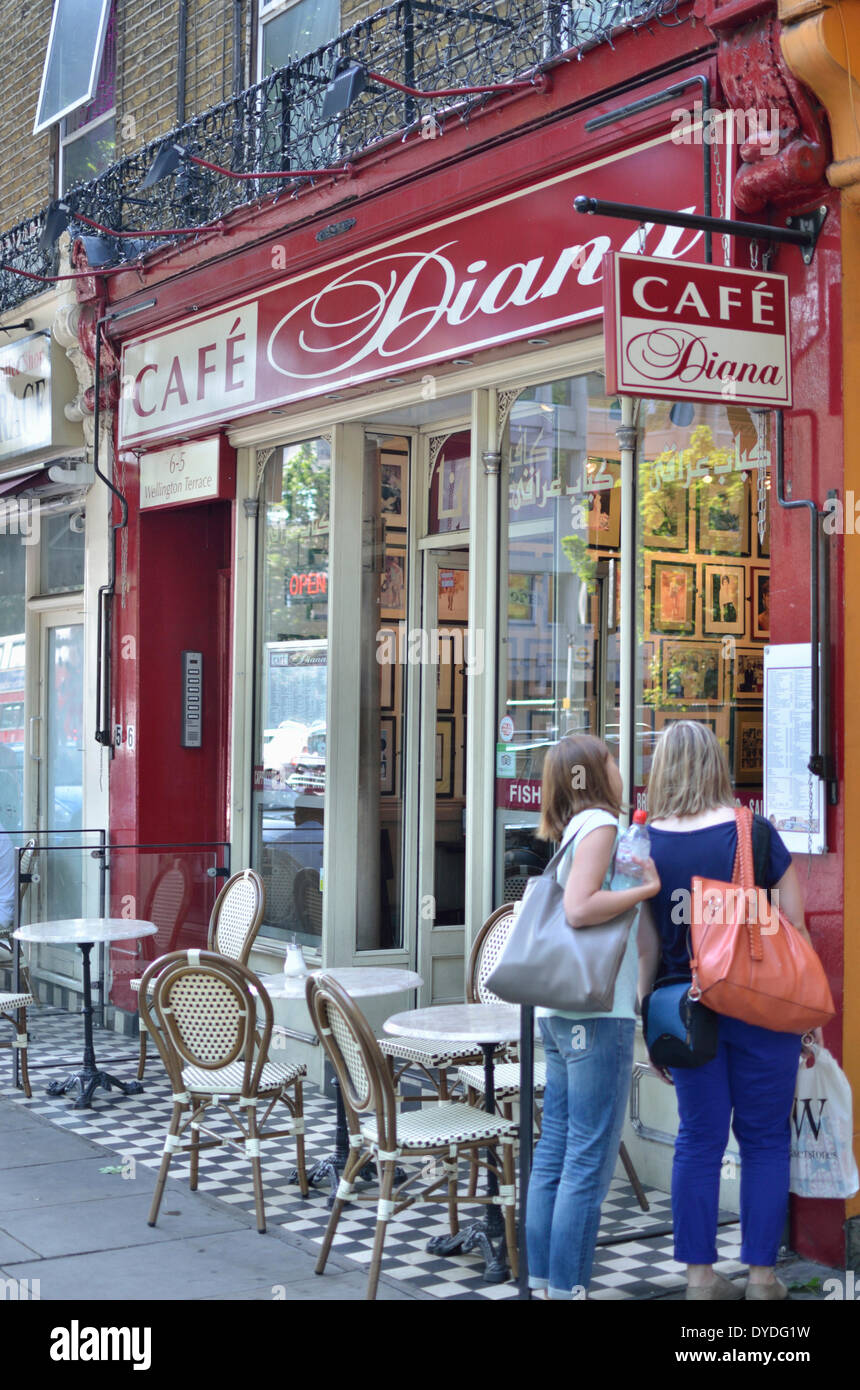 Diana Cafe à Bayswater Road. Banque D'Images