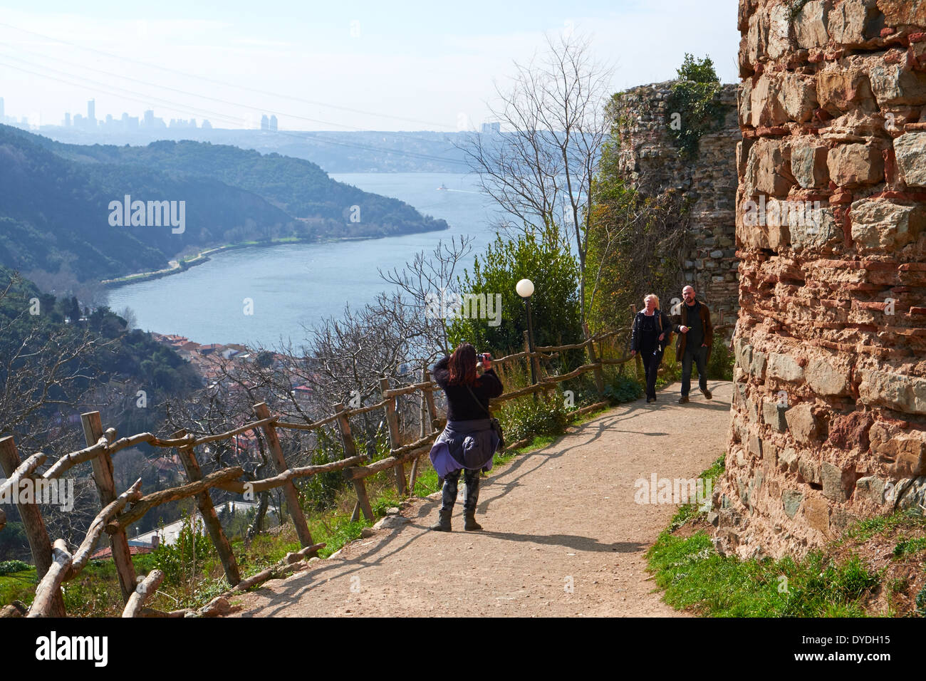 Yoros Castle, Bosphore Anadolu Kavagi, côté anatolien, Istanbul Turquie. Banque D'Images
