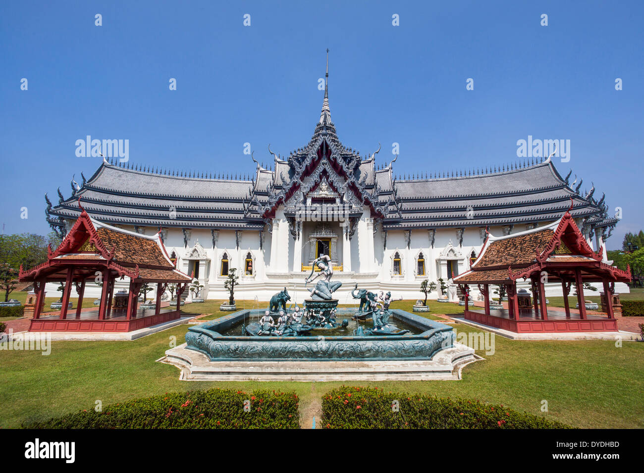 Asie Thaïlande Bangkok l'ancienne Siam Park Ayutthaya Sanphet Prasat palace park culture colorée architecture voyage touristique Banque D'Images
