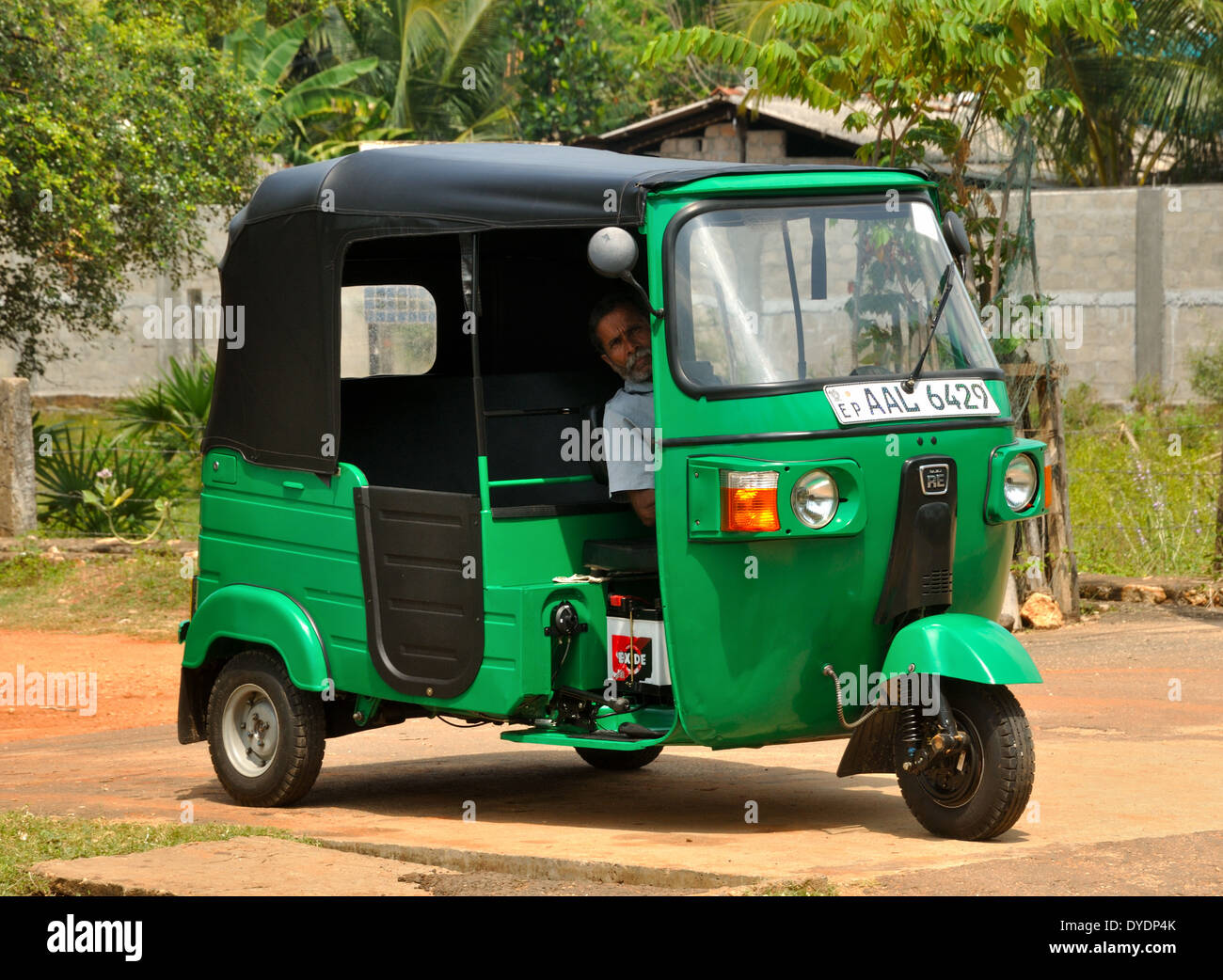 Tuk-tuk à Uppuveli, Sri Lanka Banque D'Images