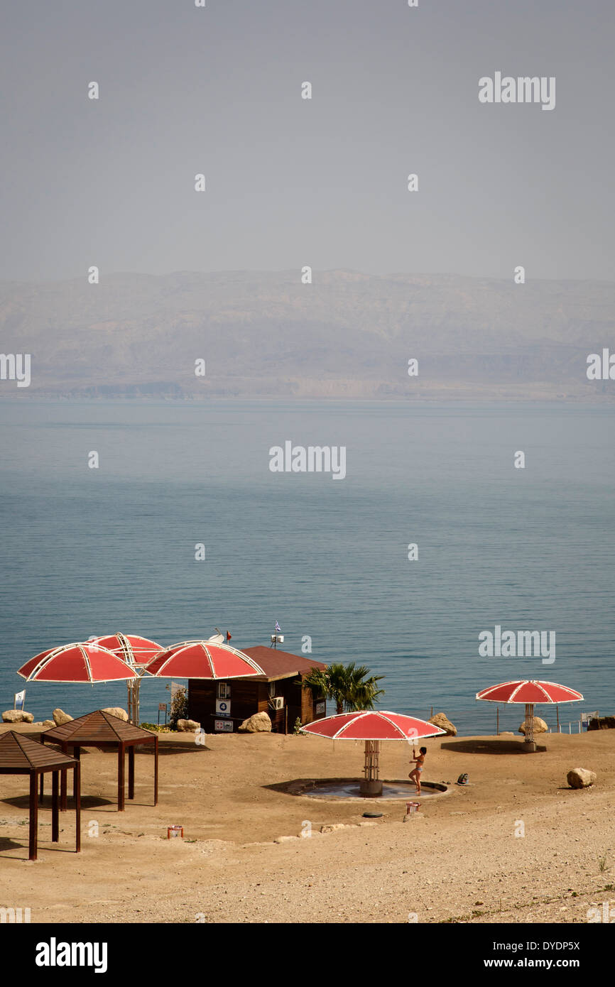 Mer Morte, en Israël. Banque D'Images