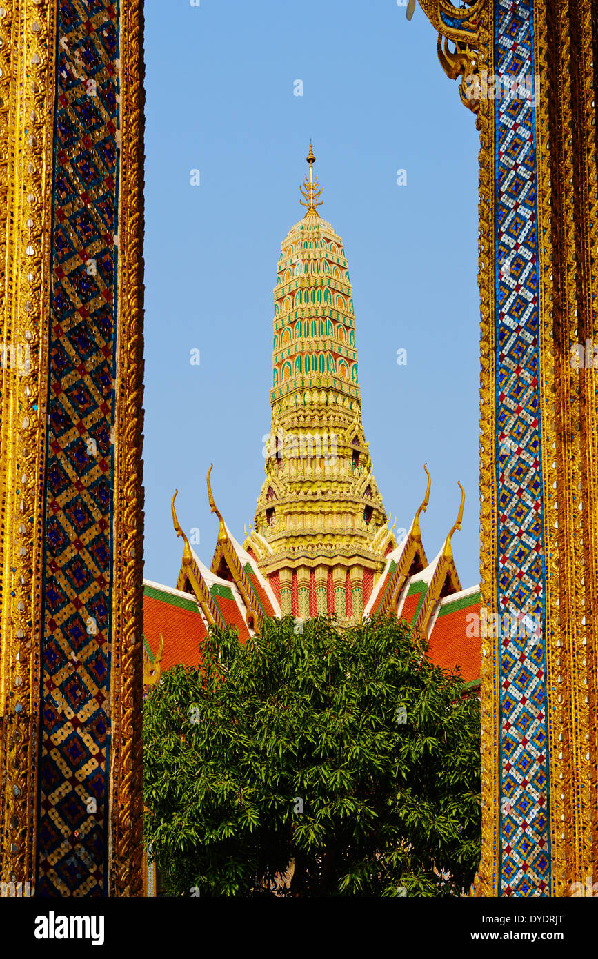 Thaïlande, Bangkok, Wat Phra Kaew à l'intérieur du Palais Royal Banque D'Images