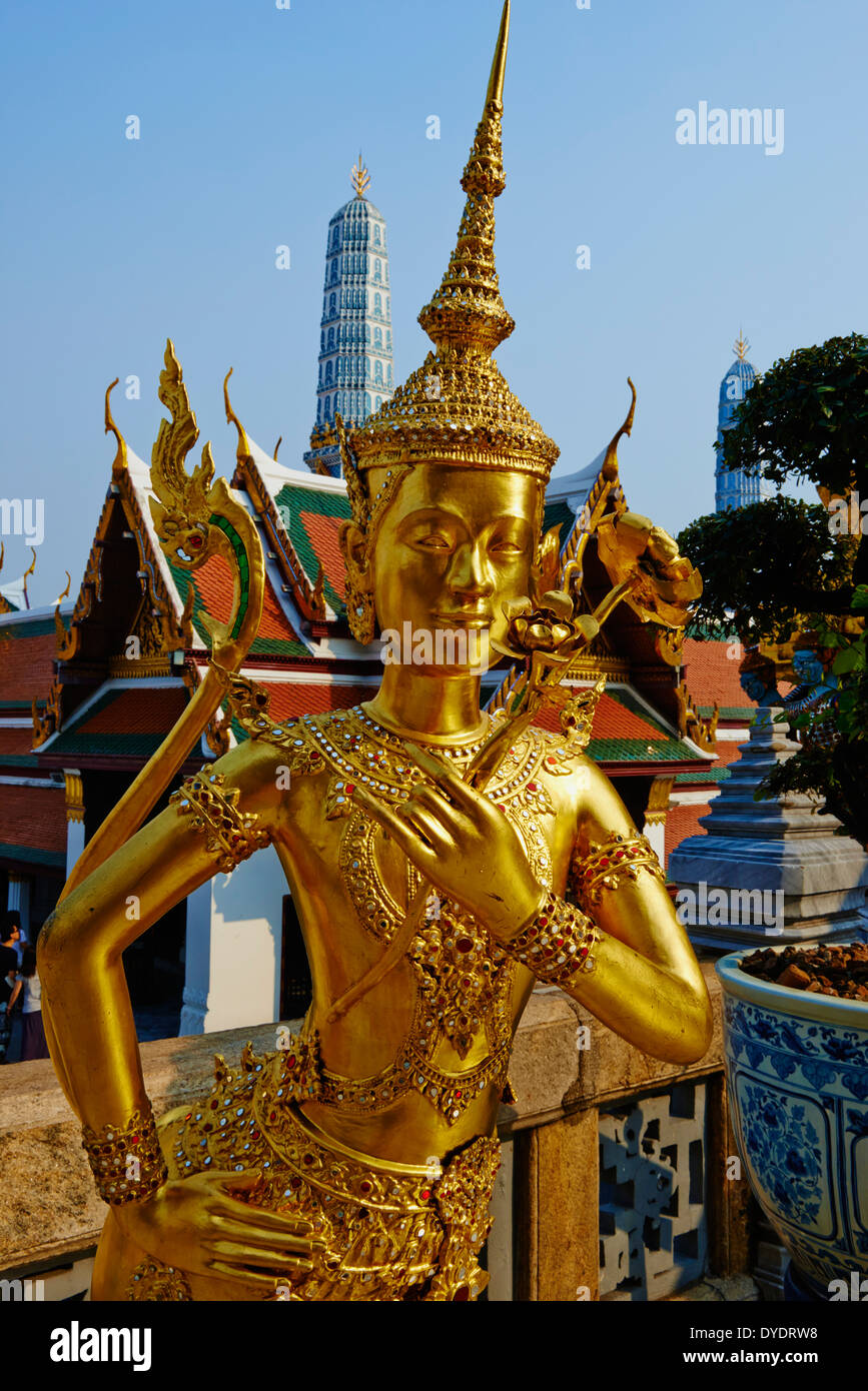 Thaïlande, Bangkok, Wat Phra Kaew à l'intérieur du Palais Royal Banque D'Images