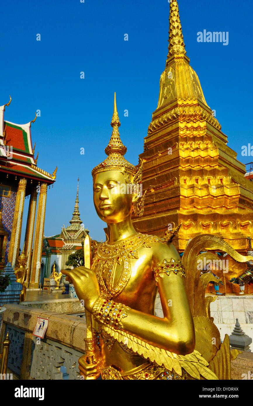 Thaïlande, Bangkok, Wat Phra Kaew à l'intérieur du Palais Royal Banque D'Images