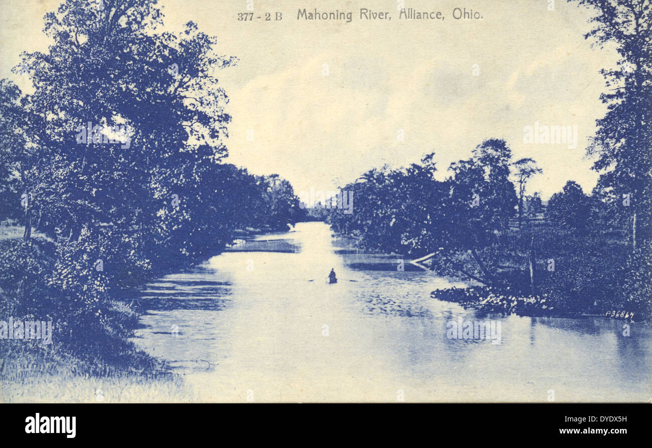 Rivière Mahoning, Alliance, Ohio Banque D'Images